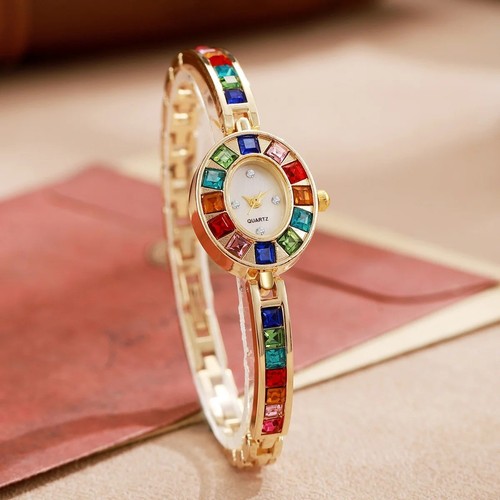 Luxury rhinestone women quartz - women,