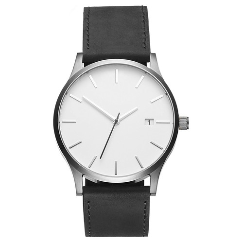 Men boys leather date - men's, watch