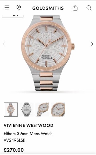 Vivienne westwood men 39mm - westwood, men’s