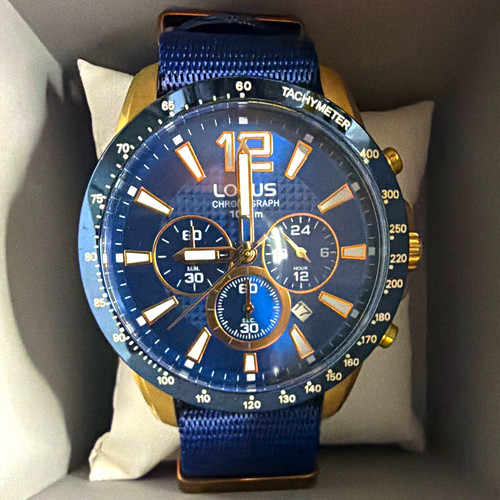 Lorus chronograph quartz blue - lorus,