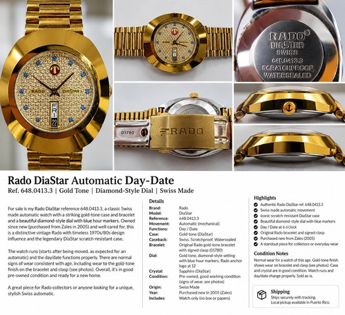 Rado diastar automatic - diastar,