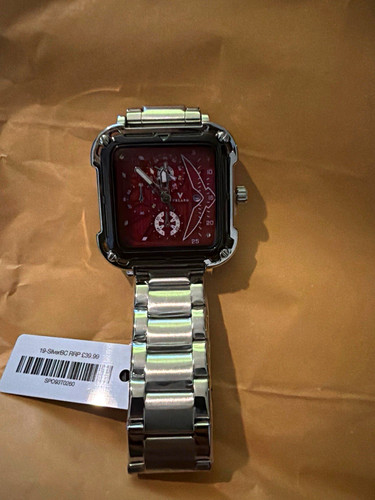 Viblaro men square red dial - square,