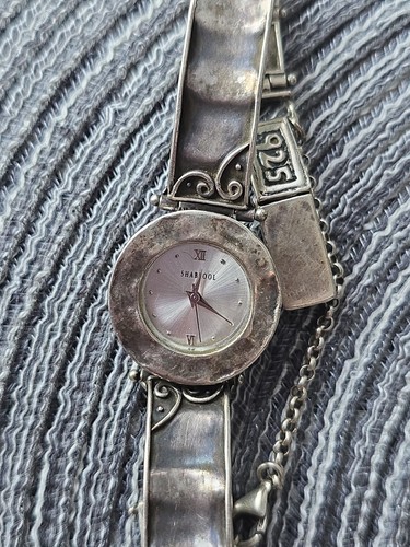 925 silver wristwatch - silver,