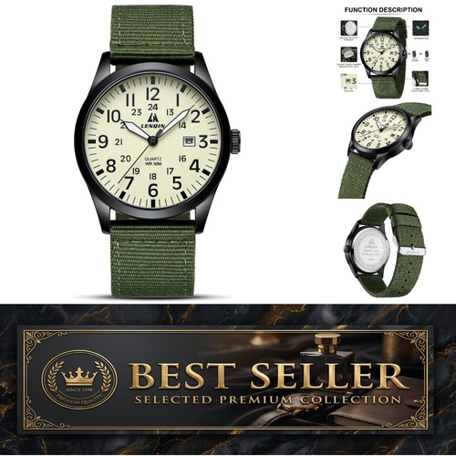 Mens watches military analog - watches,