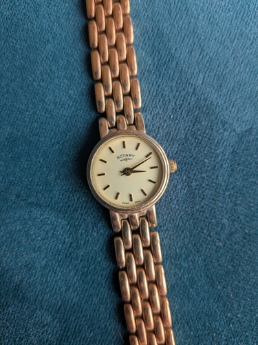 9ct gold ladies rotary watch - 9ct,