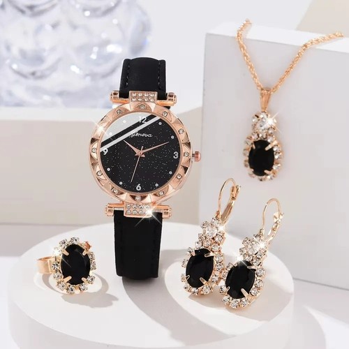Women 5pcs rhinestone - women, quartz