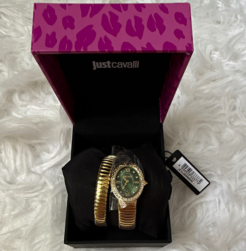 Just cavalli green dial gold - just,