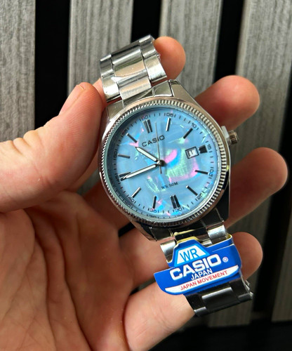 Casio mtp 1302d blue dial - casio,
