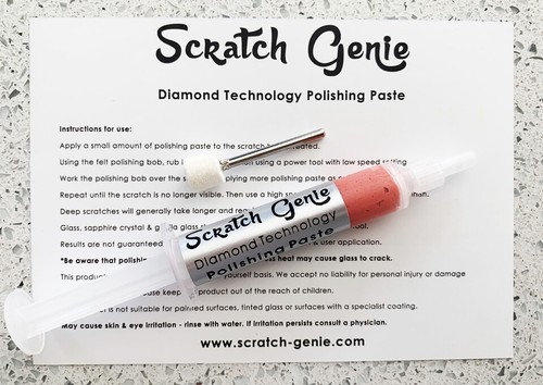 Watch glass scratch - glass, remover