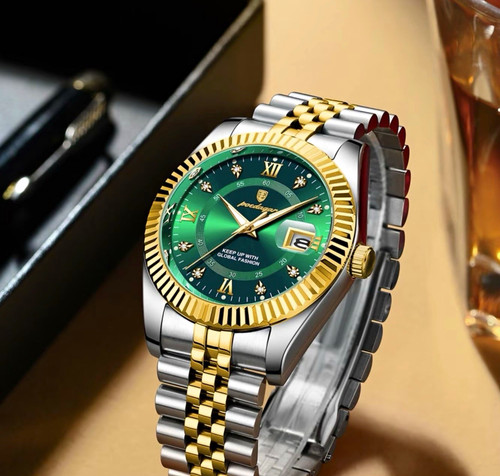 Poedagar 910 men green dial - poedagar,